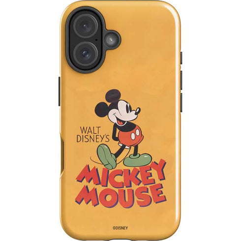 Disney Mickey Mouse Walt Disney Classic Character iPhone 16 Plus Impact Case